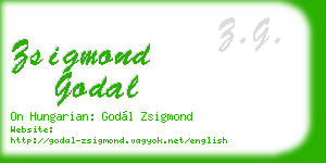 zsigmond godal business card